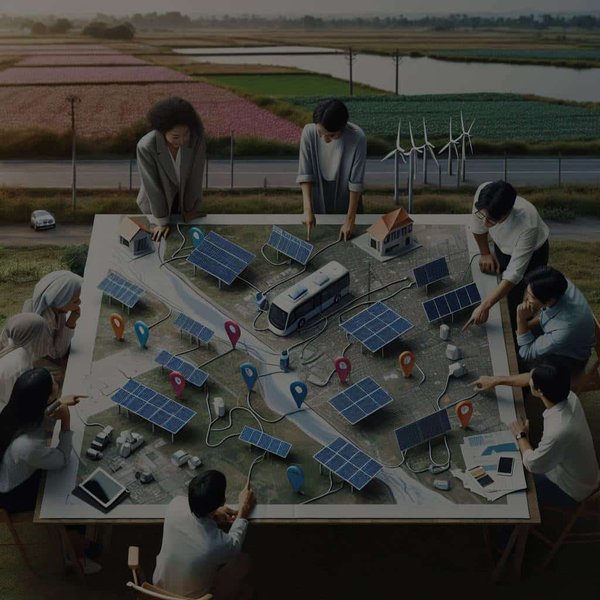 Comment planifier un réseau de bornes de recharge solaire pour véhicules électriques en milieu rural ?